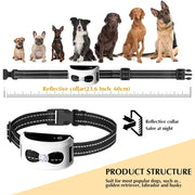 1 Drag 1 Pet Electronic Fence Wireless Stop Barker Outdoor Dog Collar Remote Control Dog Trainer(Gold)