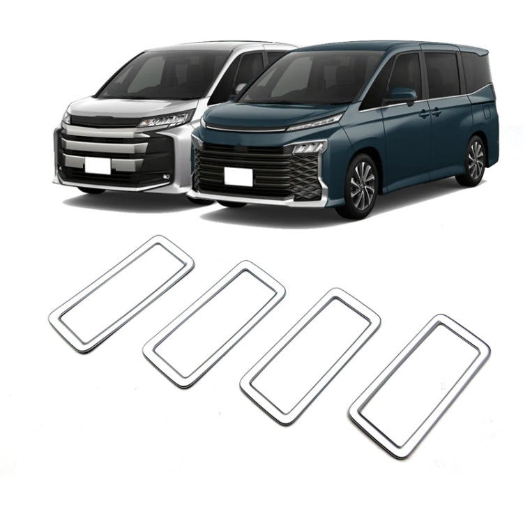 For Toyota 2022 Voxy/Noah 90 Series Rear Air Vent Decorative Frame(Matte Silver)