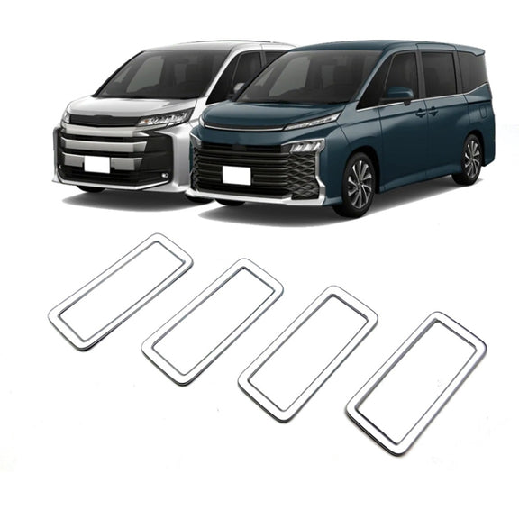 For Toyota 2022 Voxy/Noah 90 Series Rear Air Vent Decorative Frame(Matte Silver)