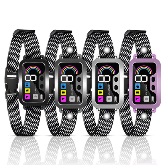Color Screen Stop Bark Dog Trainer Anti Barking Pet Supplies(Black)