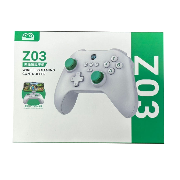 Z03 Wireless Bluetooth Game Controller For Switch / IOS / Android / PC / PS3 / PS4, Spec: Star White