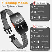 Intelligent Stop Bark Dog Trainer Anti-Barking Pet Supplies(Black)