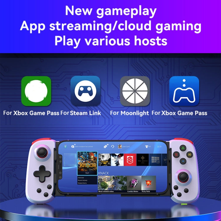 Bluetooth Stretchable Game Controller for Nintendo Switch / PC / IOS / Android(White)