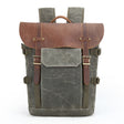 Vintage Camera Bag Waterproof  Canvas Backpack with Laptop Compartment Tripod Holder(Army Green) - Backpack by PMC TechLife | Online Shopping South Africa | PMC TechLife | Buy Now Pay Later Mobicred