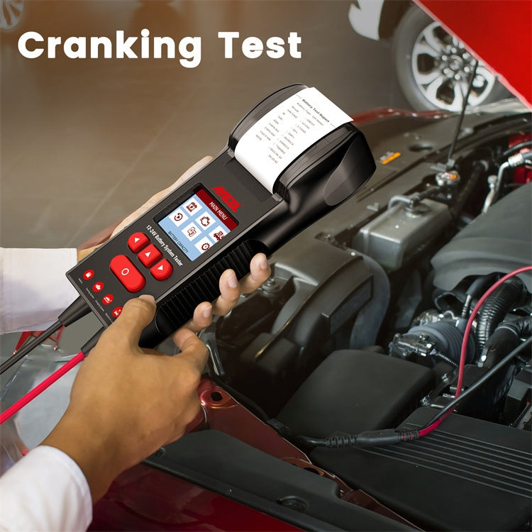 ANCEL 12V/24V Printer-Type Car Battery Tester Battery Power CCA Internal Resistance Life Detector(BST600)