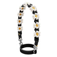 For 16-40oz Stanley Mug Lanyard Silicone Loop Boho Daisy Cute Flower Hand-Woven Mug Cover(Black) - Kettles by PMC TechLife | Online Shopping South Africa | PMC TechLife | Buy Now Pay Later Mobicred