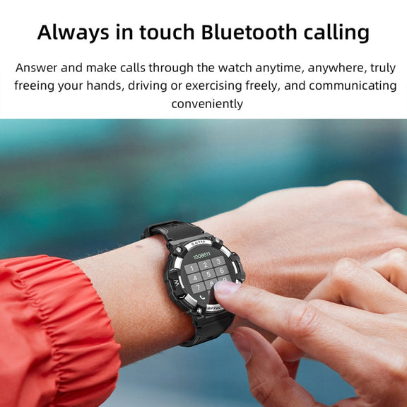 LOKMAT ATTACK 2 PRO 1.39-Inch 5ATM Water-resistant Wellness Tracking Bluetooth Smart Watch(Silver)