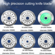 20mm 24 Rotating Surface Fiber Optic Cutting Knife Replacement Tungsten Steel Blade