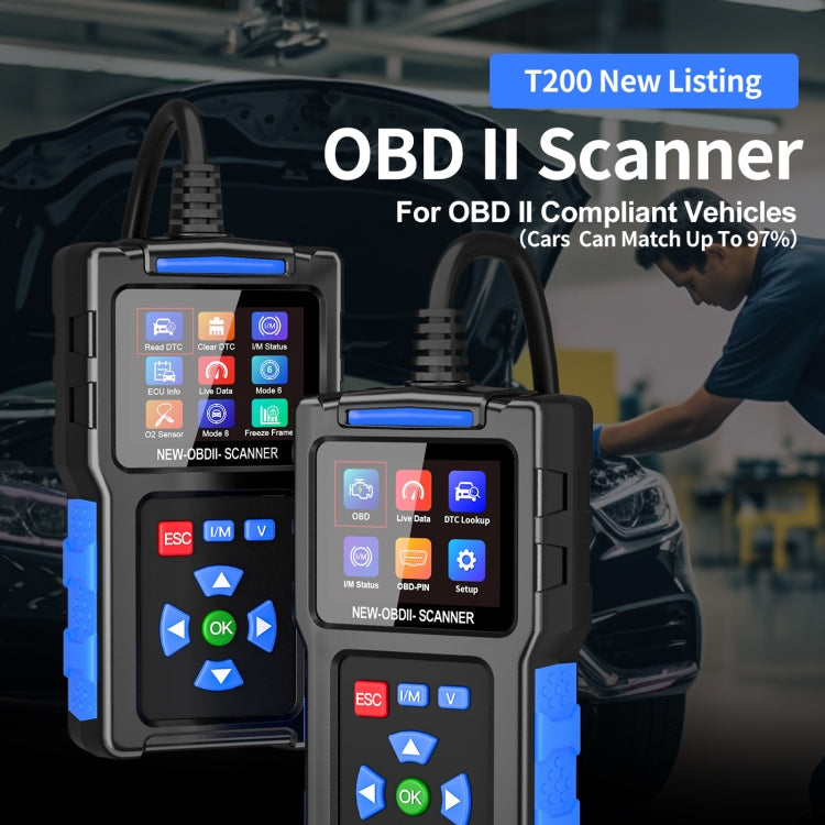 Automobile Fault Diagnostic Instrument OBD2 Engine Tester ELM327(T200)