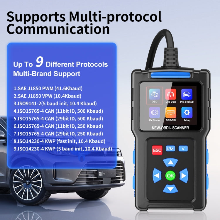 Automobile Fault Diagnostic Instrument OBD2 Engine Tester ELM327(T200)