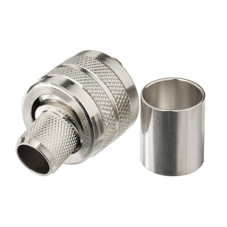10pcs /Pack UHF Male Crimp Adapter RF Copper Shaft Connector