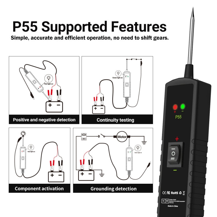 Automotive Electrical Circuit Tester System Short Circuit Tracking Positioning Diagnostic Instrument(P55)