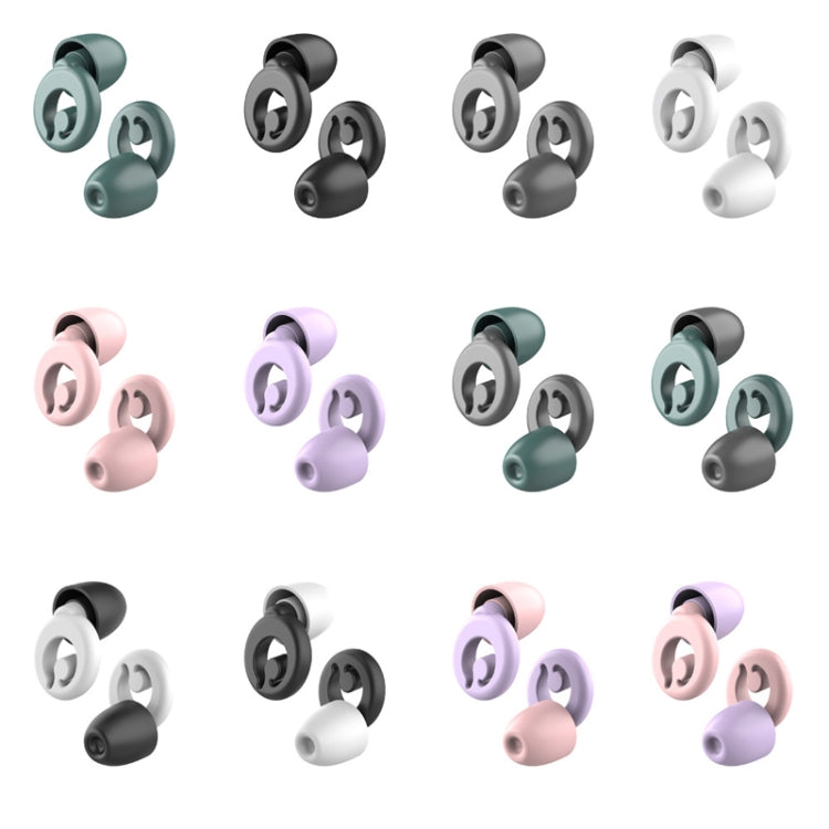 Silicone Sleep Soundproof Noise Reducing Earplugs Swimming Water-resistant Earplugs(Green)