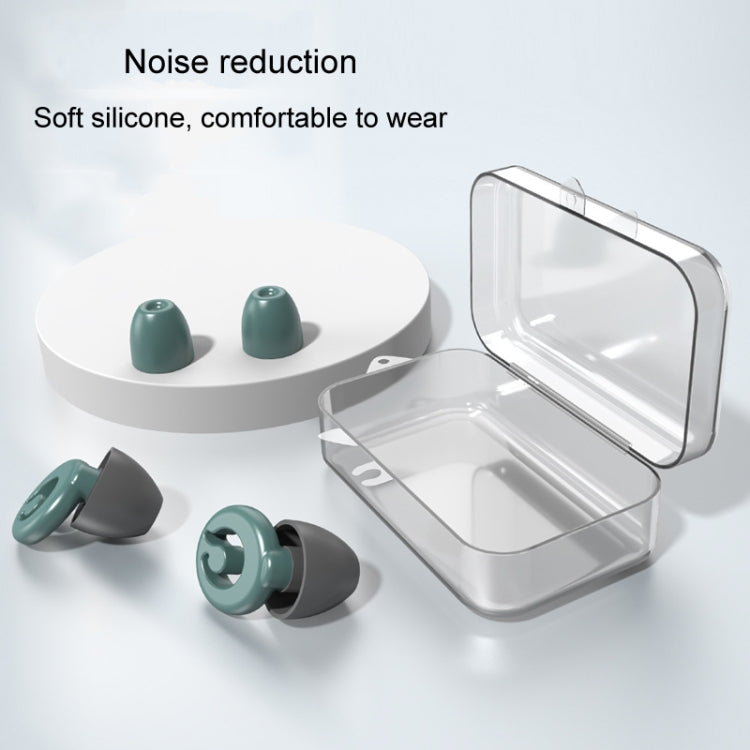 Silicone Sleep Soundproof Noise Reducing Earplugs Swimming Water-resistant Earplugs(Black)