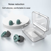 Silicone Sleep Soundproof Noise Reducing Earplugs Swimming Water-resistant Earplugs(Black)