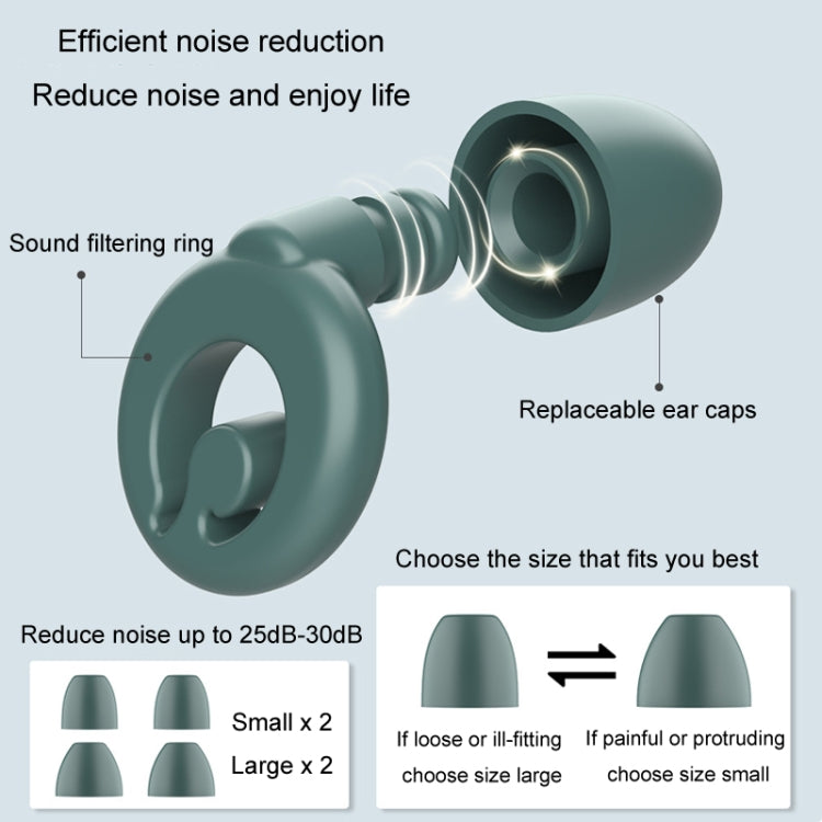 Silicone Sleep Soundproof Noise Reducing Earplugs Swimming Water-resistant Earplugs(White)