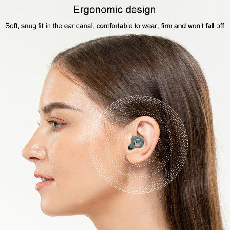 Silicone Sleep Soundproof Noise Reducing Earplugs Swimming Water-resistant Earplugs(Black)