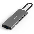 Blueendless 4K60Hz + Gigabit LAN + Data Type-C Docking Station, Spec: 9-in-1 Reading Card Gray - USB HUB by Blueendless | Online Shopping South Africa | PMC TechLife | Buy Now Pay Later Mobicred