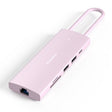 Blueendless 4K60Hz + Gigabit LAN + Data Type-C Docking Station, Spec: 9-in-1 Reading Card Pink - USB HUB by Blueendless | Online Shopping South Africa | PMC TechLife | Buy Now Pay Later Mobicred