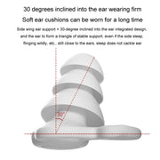 Noise Canceling Sleeping Earplugs Triple Layer Soundproofing Silicone Swimming Earplugs(White)