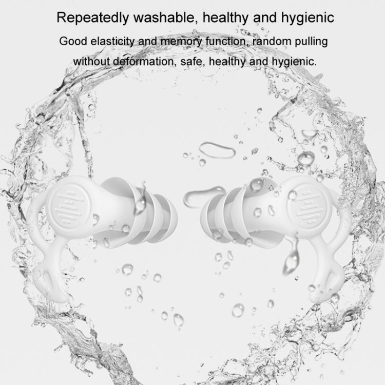 Noise Canceling Sleeping Earplugs Triple Layer Soundproofing Silicone Swimming Earplugs(Black)
