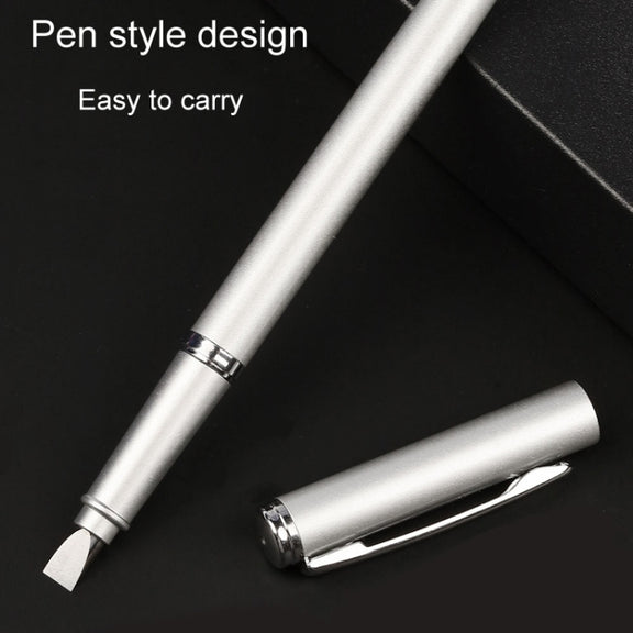 Tungsten Steel Fiber Cutting Knife Pen Type Portable Bare Fiber Cutter, Style: Flat Blade