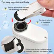 80X Children Mini Portable Microscope Student Antique Jewelry Identification Science Experiment Teaching Toy, Model: No Phone Clip