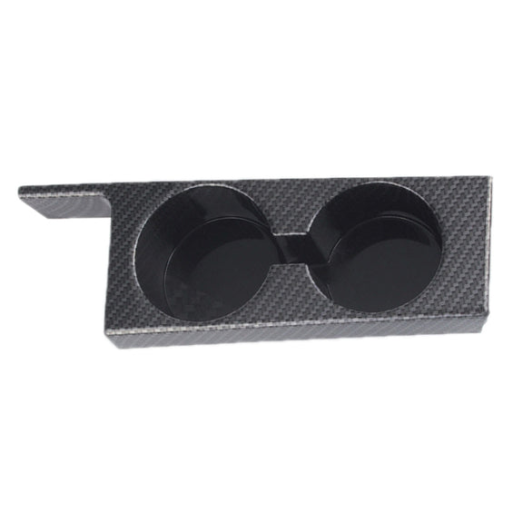 For BMW 5 Series E39/528i/530i/M5 Left-hand Drive Car Central Control Cup Holder, Color: Carbon Grain With Groove