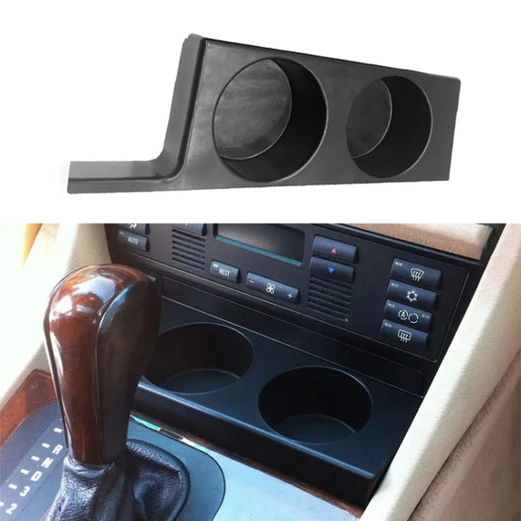 For BMW 5 Series E39/528i/530i/M5 Left-hand Drive Car Central Control Cup Holder, Color: Black