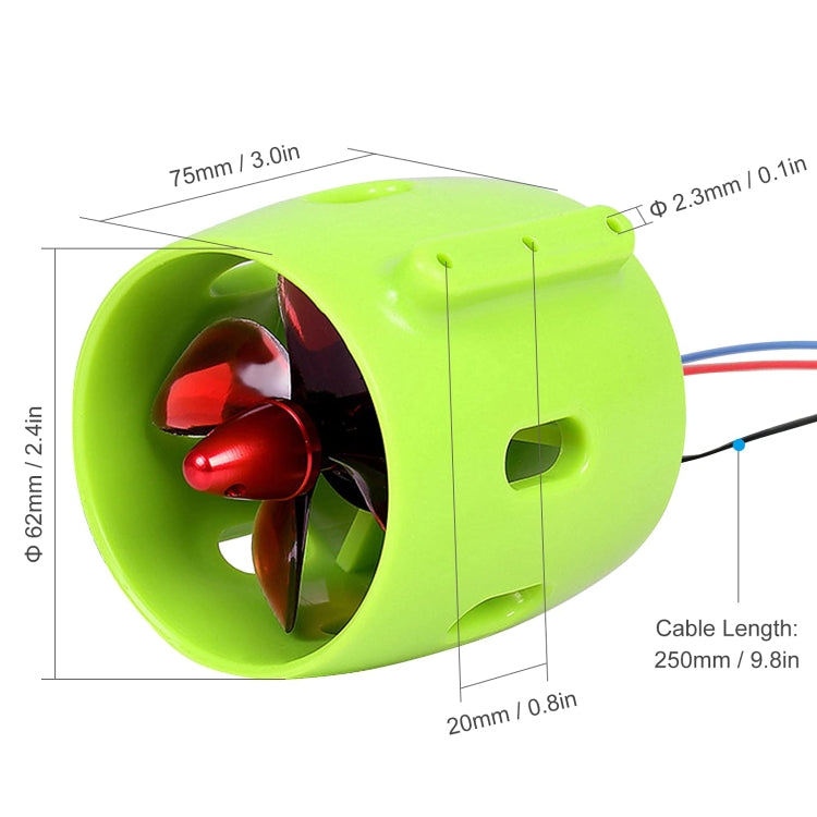 12-24V Ship Model Underwater Propeller Underwater Robot ROV Water-resistant Brushless Motor(CW)
