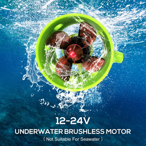 12-24V Ship Model Underwater Propeller Underwater Robot ROV Water-resistant Brushless Motor(CW)