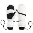 Winter Padded Ski Gloves Outdoor Windproof Warm Sports Gloves, Size: M(White) - Safety Gloves by PMC TechLife | Online Shopping South Africa | PMC TechLife | Buy Now Pay Later Mobicred