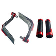 4 In 1 Motorcycle Modification Accessories Horn Windshield Windproof Protective Cover+Handlebar Plastic Throttle Grip Accessories(Red) - Grips by PMC TechLife | Online Shopping South Africa | PMC TechLife | Buy Now Pay Later Mobicred