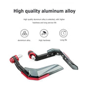 4 In 1 Motorcycle Modification Accessories Horn Windshield Windproof Protective Cover+Handlebar Plastic Throttle Grip Accessories(Blue)