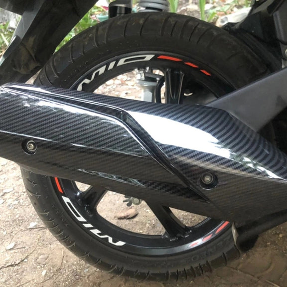 Motorcycle Modification Accessories Exhaust Pipe Anti-scald Cover(Flower Color)