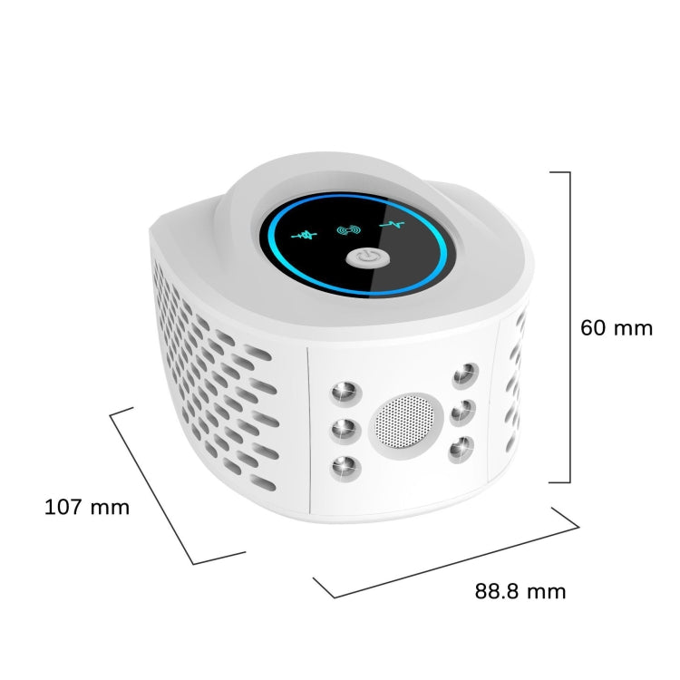 QSQ218 Multifunctional LED Household Indoor High-power Ultrasonic Mouse Repellent US Plug(White)