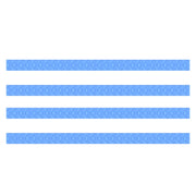 4pcs/ Set Cuttable Trolley Caster Cases Universal Wheel Silent Noise Reducing Silicone Protective Covers(Blue)