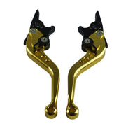 1pair Motorcycle CNC Six Speed Dual Disc Brake Handlebar Cowl Adjustable Electric Bike Brake Lever(Black)