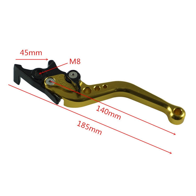 1pair Motorcycle CNC Six Speed Dual Disc Brake Handlebar Cowl Adjustable Electric Bike Brake Lever(Silver)