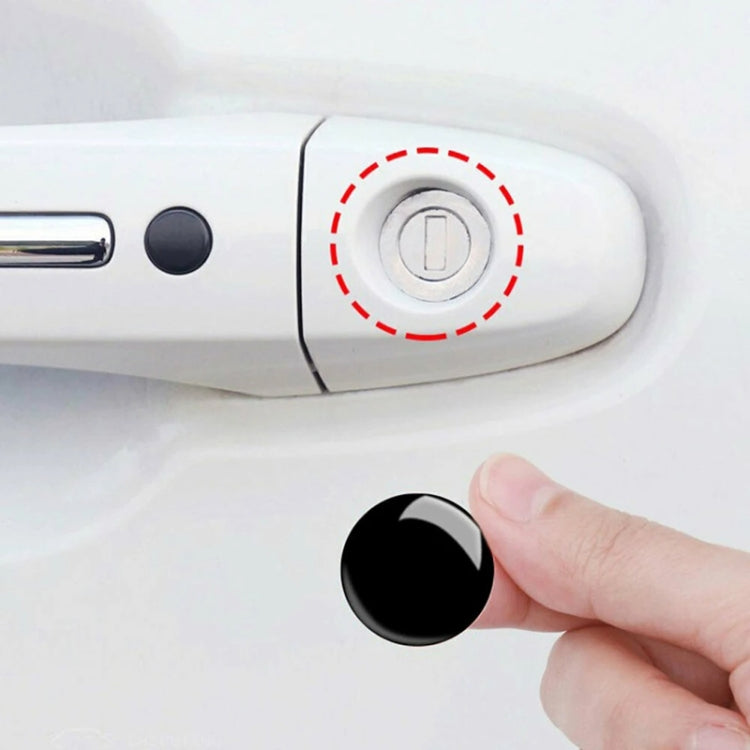 10pcs Car Modification Protection Keyhole Anti-Blocking Sticker(Transparent)
