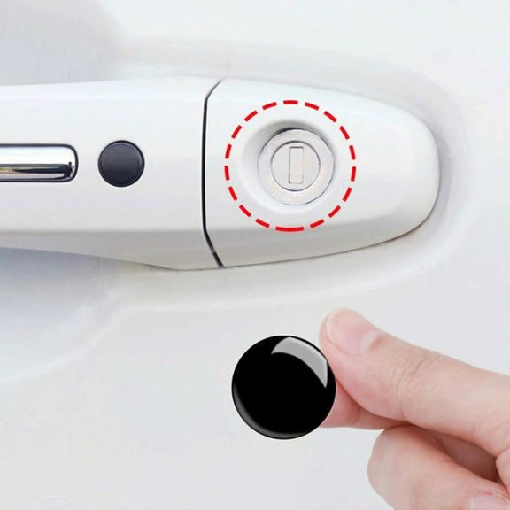 10pcs Car Modification Protection Keyhole Anti-Blocking Sticker(Transparent)