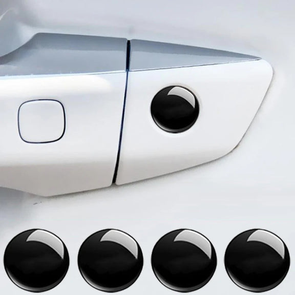 10pcs Car Modification Protection Keyhole Anti-Blocking Sticker(Transparent)