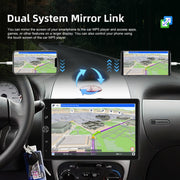 10.4 Inch MP5 Single Butt Vertical Screen Manual Rotation Android Navigation With Wireless Carplay Backup Camera(Standard)