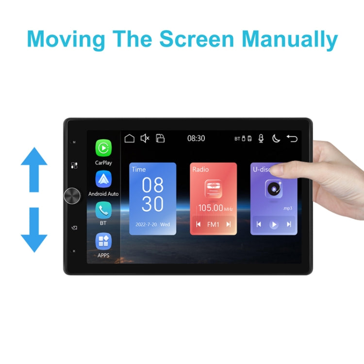 10.4 Inch MP5 Single Butt Vertical Screen Manual Rotation Android Navigation With Wireless Carplay Backup Camera(Standard)