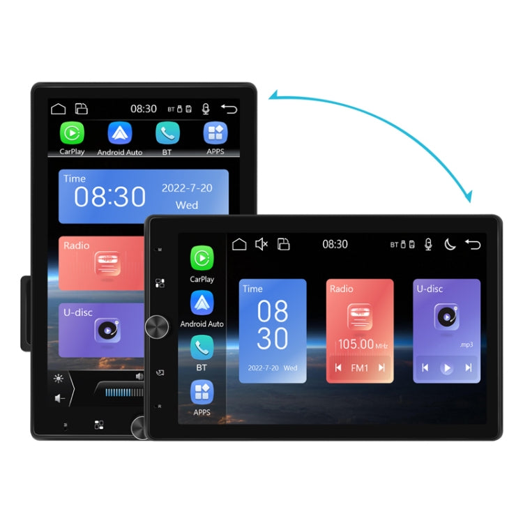 10.4 Inch MP5 Single Butt Vertical Screen Manual Rotation Android Navigation With Wireless Carplay Backup Camera(Standard)