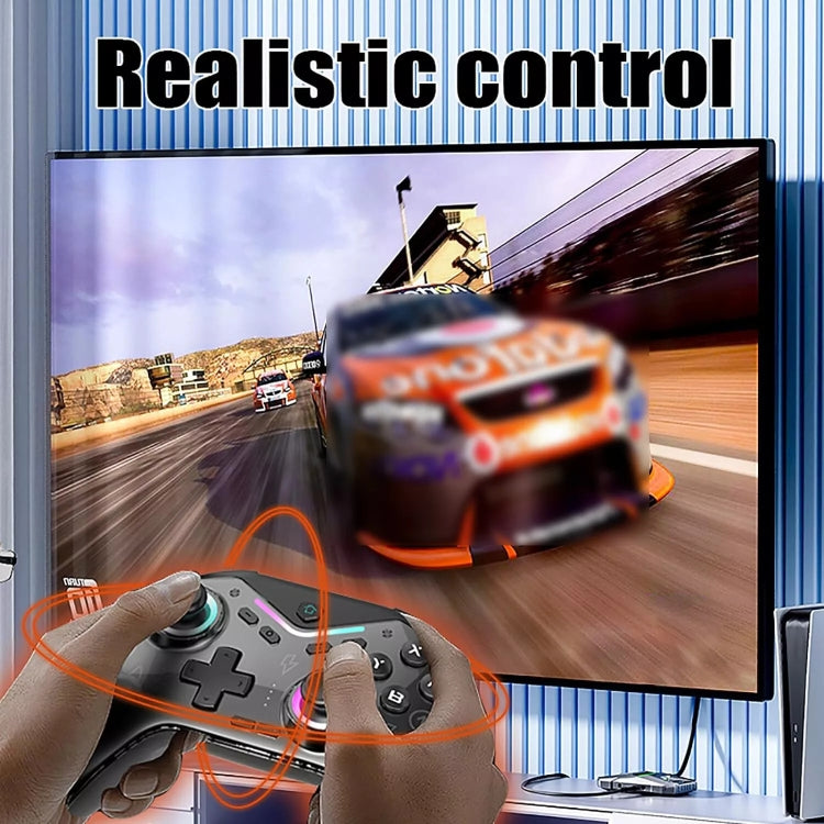 CM-617  Wireless Bluetooth Game Controller for Switch / Android / IOS / PC / Smart TV(Colorful Black)
