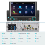 6.2 Inch MP5 Player Single Butt Universal Wired CarPlay Car Monitor, Model: Standard+12 Light Camera