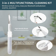 5pcs SM-116 3-in-1 Multifunctional Bluetooth Earphone Cleaning Pen Keyboard Cleaning Brush Set(Black)