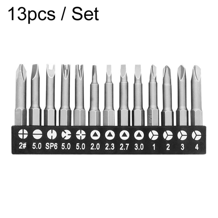 13pcs / Set Profile Bit Chrome Vanadium Steel Bit Set Appliance Repair Electrical Drill Accessories With Magnetic