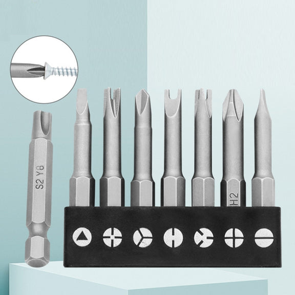 4pcs / Set Triangle Chrome Vanadium Steel Bit Set Appliance Repair Electrical Drill Accessories With Magnetic